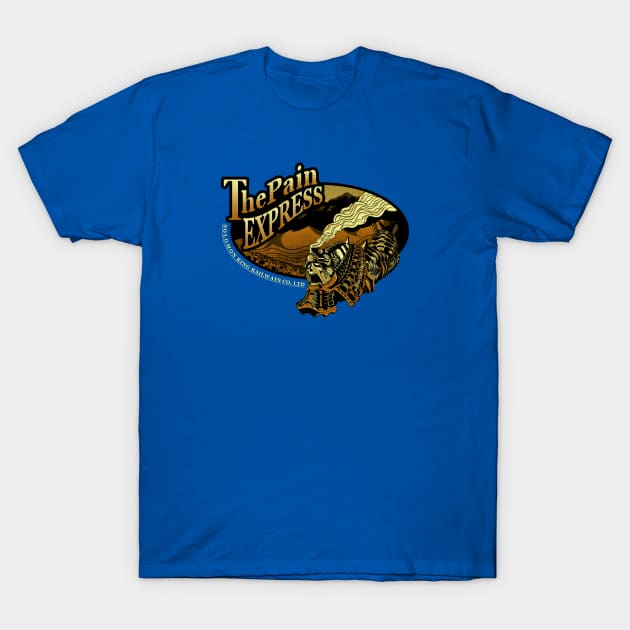 The Pain Express T-Shirt by monochromefrog